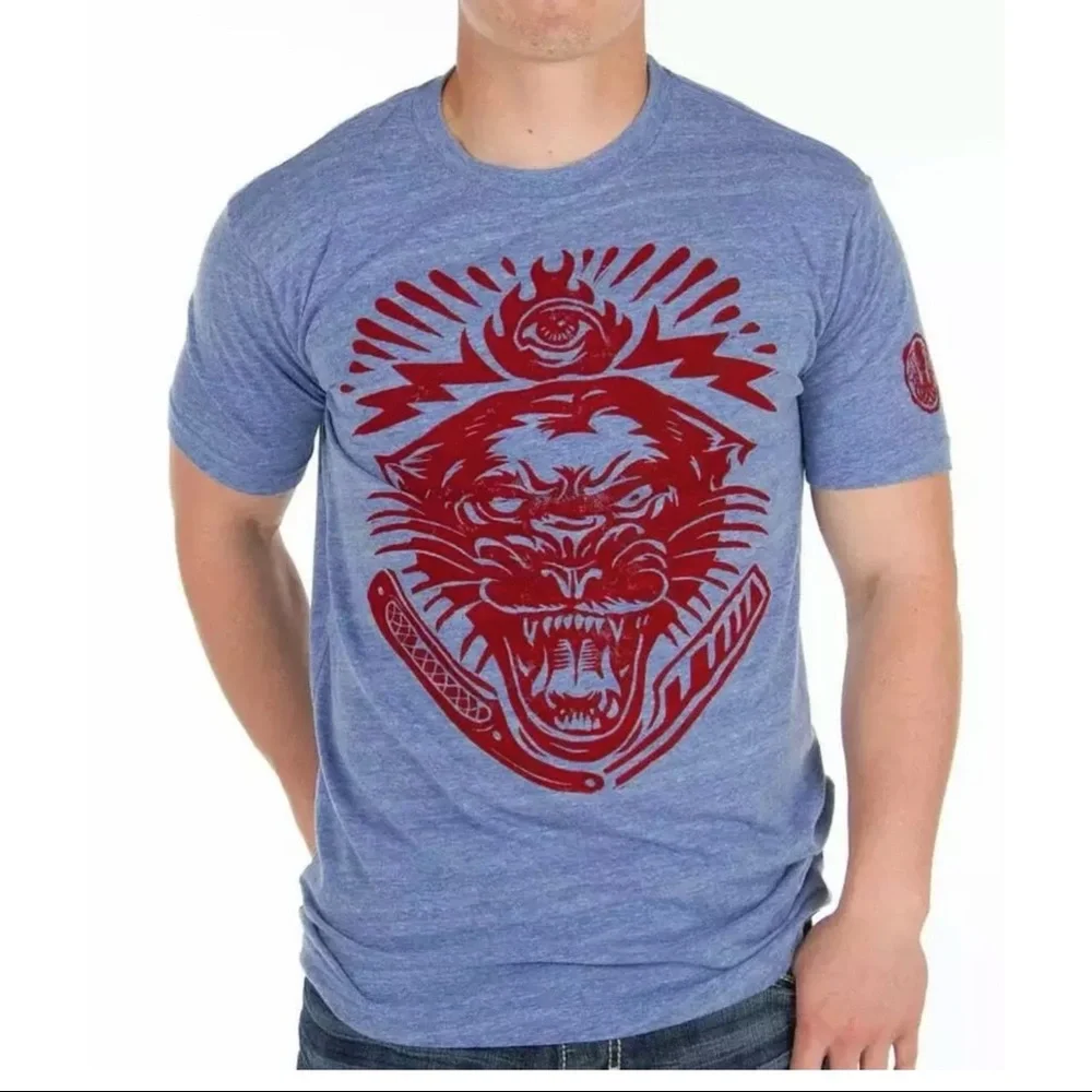 Secret Artist by Affliction Men's T-shirt ELECTRIC PANTHER